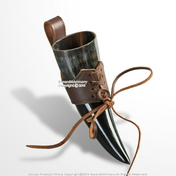 100% Natural Cow Horn Medieval Drinking Cup Reenactment LARP SCA