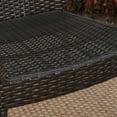 thumbnail image 5 of Meg Outdoor 6 Piece Acacia Wood Dining Set with Wicker Stacking Chairs, Teak Finish, Multibrown, 5 of 12