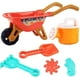 thumbnail image 1 of Carretilla para niños, juego de jardinería y playa, juego de arena para niños para actividades al aire libre con accesorios que incluyen un cubo, 1 of 5