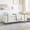 White + Foam + Bedroom, variant on Ottoman Oval Storage Bench,Rubber Wood Legs,BLUE(43.5"x16"x16")