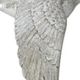 thumbnail image 5 of DecMode Silver Polystone Metallic 3D Sculpted Bird Wall Decor (3 Count), 5 of 14