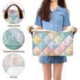thumbnail image 5 of Yayeee Foldable Storage Basket for Shelves with Handles Set of 2 Waterproof Cloth Bins, Colorful Geometric, 5 of 7