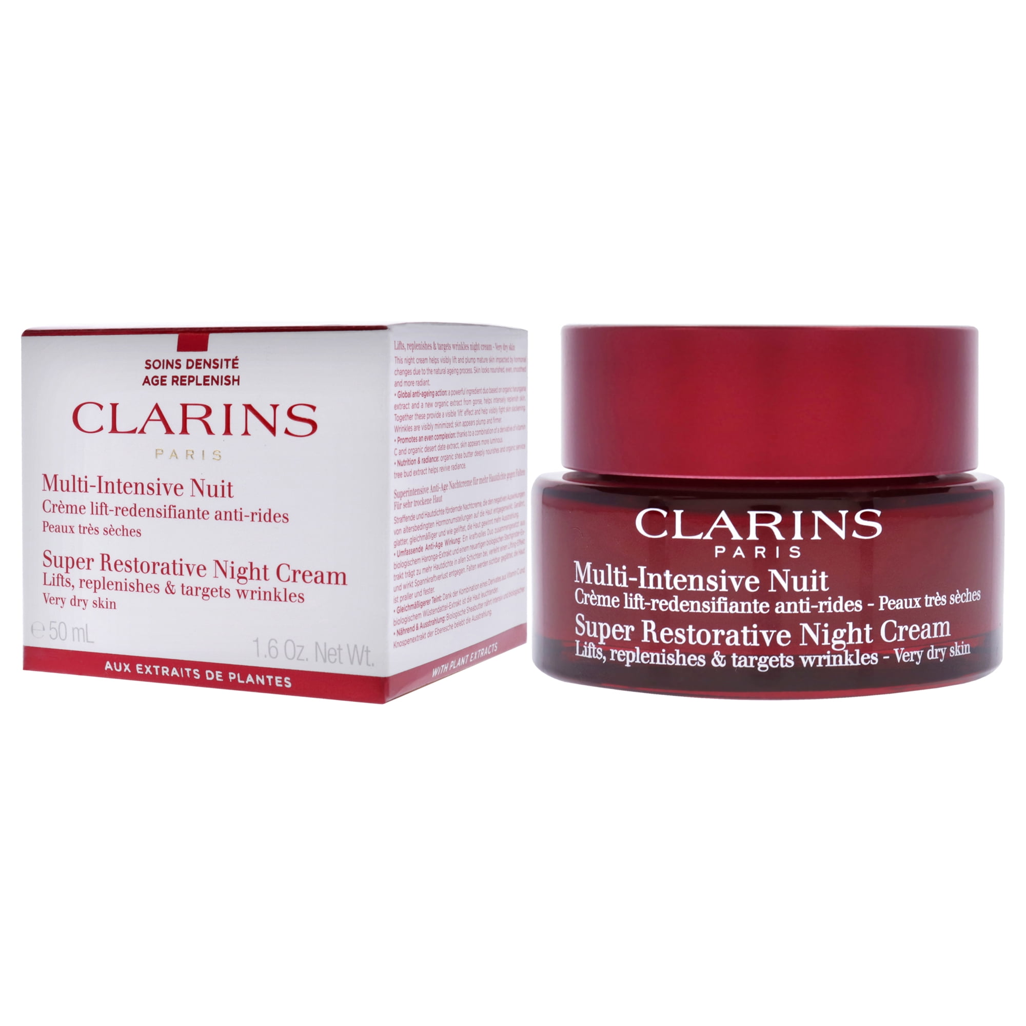 Super Restorative Night Cream - Very Dry Skin by Clarins for Women - 1.7 oz Cream