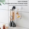 thumbnail image 2 of 360-Degree Rotating Hook Rack for Kitchen Storage and Organization of Hanging Items Multi-Functional Closet Hanger Holder, 2 of 5