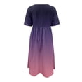 thumbnail image 4 of QIPOPIQ Robes pour Femmes avec Poches Manches Courtes Imprimé Tendance Col Rond Robe Rétro d'Été Robe Longue Offres 2023, 4 of 5