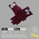 thumbnail image 2 of Guantes cálidos de invierno para mujer con dedos sensibles al tacto con texto en pantalla, guantes resistentes al viento con forro de lana, 2 of 5