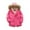 Rose Red, variant on Esaierr Baby Kids Boys Padded Cotton Coats Winter Jacket Hooded Warm Outerwear Solid Color Thickening Snowsuit for 2-8 Years