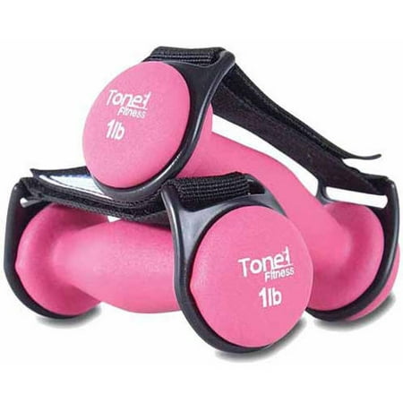 Tone Fitness 2 lb Walking Dumbbells, Set of 2 (Best Exercise To Lose Weight And Tone Up At Home)