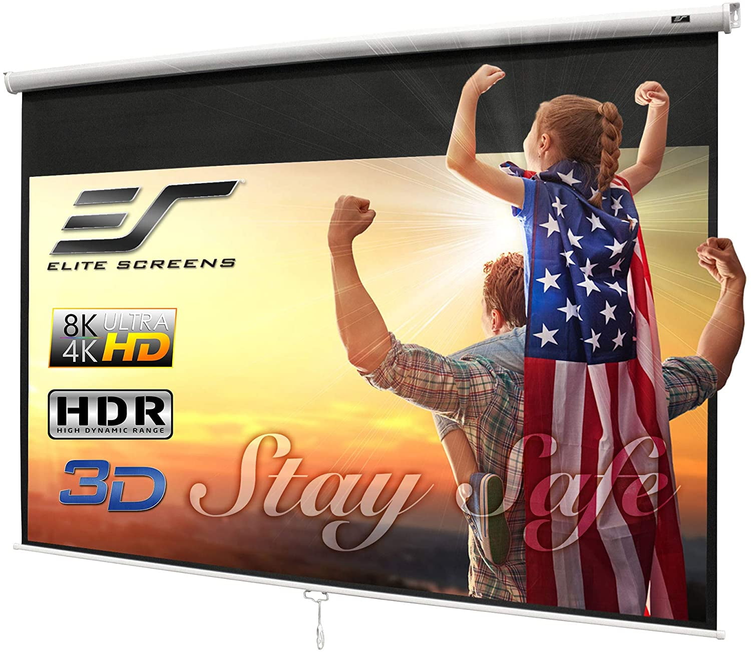 Projector Screen 16:9 Diag 4K 8K 3D 
