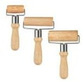 thumbnail image 6 of Wooden Rolling Pin Set with Stainless Steel Rollers | Effort-Saving Kitchen Baking Tools for Dough, Pizza & Cookies | Includes Large, Medium & Small Sizes, 6 of 6