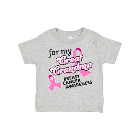 

Inktastic For My Great Grandma-Breast Cancer Awareness Gift Toddler Boy or Toddler Girl T-Shirt