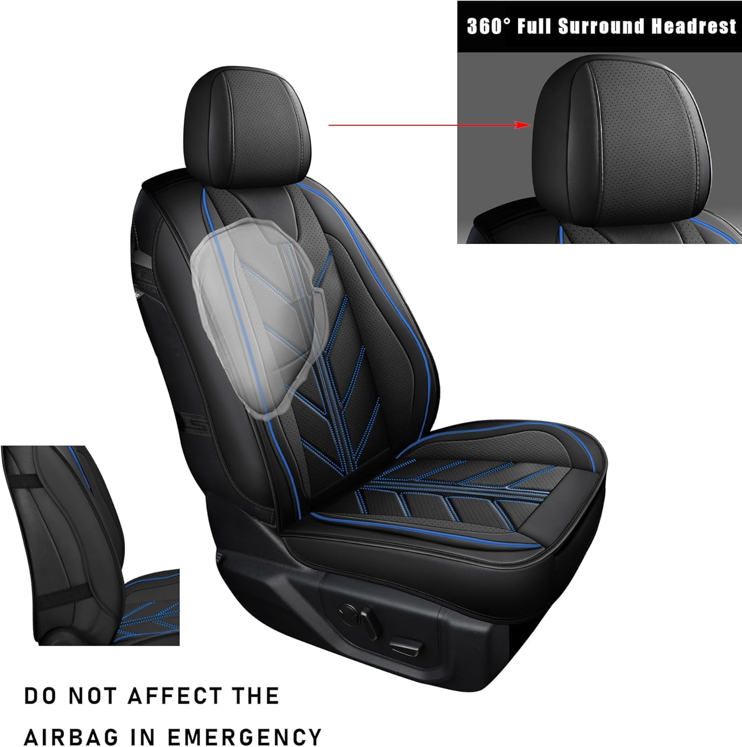 LINGVIDO Chevy Silverado Seat Covers - Custom Fit for GMC Sierra, Pickup Truck Seat Cover for 07-25 1500 2500HD 3500HD, Regular Cab, Double Cab, Crew Cab, LT, LZT, RST, Trail Boss