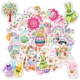 thumbnail image 5 of 35pcs-70pcs Cute Easter Stickers Bunny Stickers Colorful Eggs for Laptops Suitcase Phone, 5 of 9