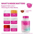 thumbnail image 2 of Pink Stork Postpartum Hair Loss Gummies, Biotin Hair Skin + Nails Vitamins, 60 Count, 2 of 8