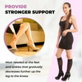 thumbnail image 4 of Gabrialla Sheer Knee High Compression Socks for Women, 15-20 mmHg, Closed Toe, 4 of 7