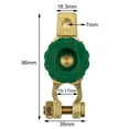 thumbnail image 4 of 1PC Heavy Duty Battery Disconnect Isolator Cut Off Switch 12V 24V Green Zinc Alloy Copper Plated And Plastic Knob Car Accessory, 4 of 11
