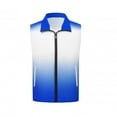 thumbnail image 2 of Womens Sports Zip-Up Vest Mens Athletic Hiking Lightweight Sleeveless Jackets Running Travel Adult Coats Blue, 4XL, 2 of 5