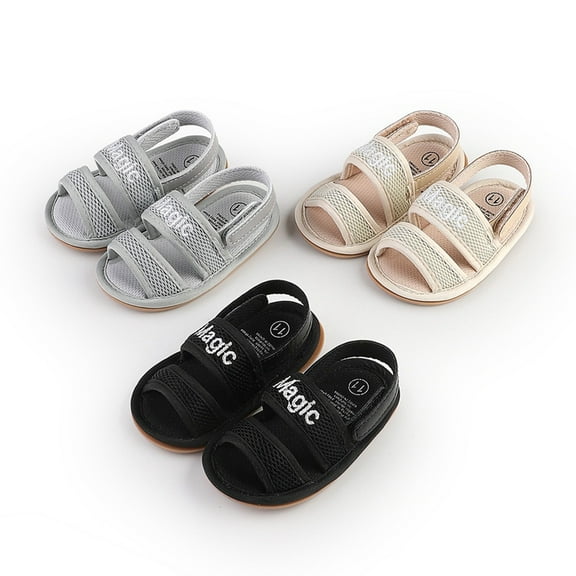 Gyratedream Baby Toddler Infant Girls Boys Soft Open Toe Summer Sandals Flower Princess Flat Shoes 0-18Months