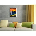 thumbnail image 4 of Finland for Holidays - Finnish State Railways - Vintage Railroad Travel Poster by Ingrid Bade c.1936 - Master Art Print (Unframed) 13in x 19in, 4 of 4