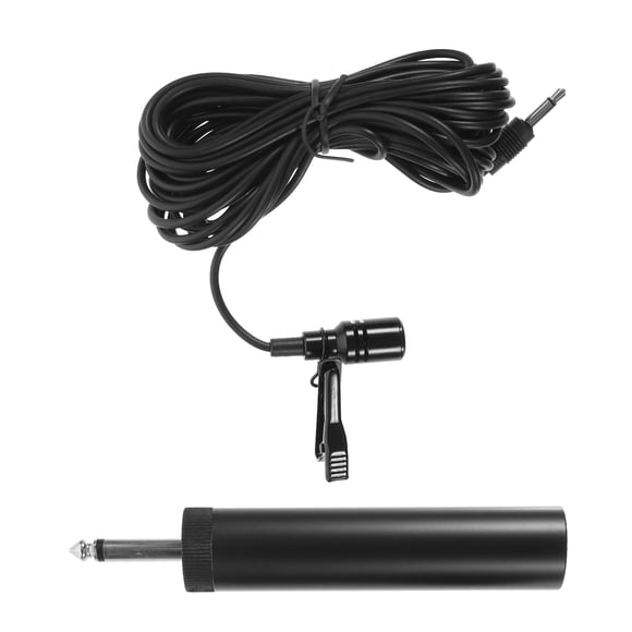 ELAYARD 1 Set Shockproof Lavalier Microphone Black Metal for Recording