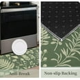 thumbnail image 4 of Sage Green Botanical Kitchen Rugs and Mats Set of 2, Plant Leaf Floral Spring Summer Farmhouse Non-Skid Washable for Kitchen Floor Sink Mats Decor and Accessories 17"x30"+17"x47", 4 of 7