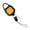3.7x1.7x6.4cm Single yellow skylig, variant on Yihuala Anglers Fishing Tool Equipment Locking Retractor with 26inch Cord 6oz Fly Fishing Retractor Retractable Keychains