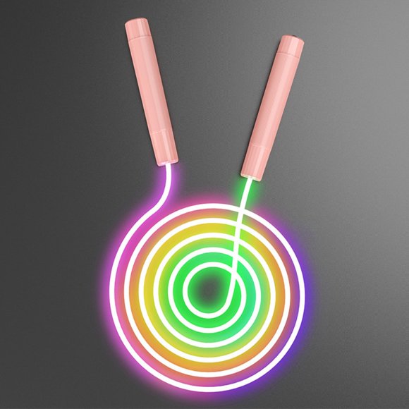 Corde à sauter à LED, batterie de corde de saut éclairée alimentée pour intérieur