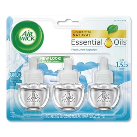 Reckitt Benckiser Scented Oil Refill - Fresh Linen - Pack of 6 - 3 per Case