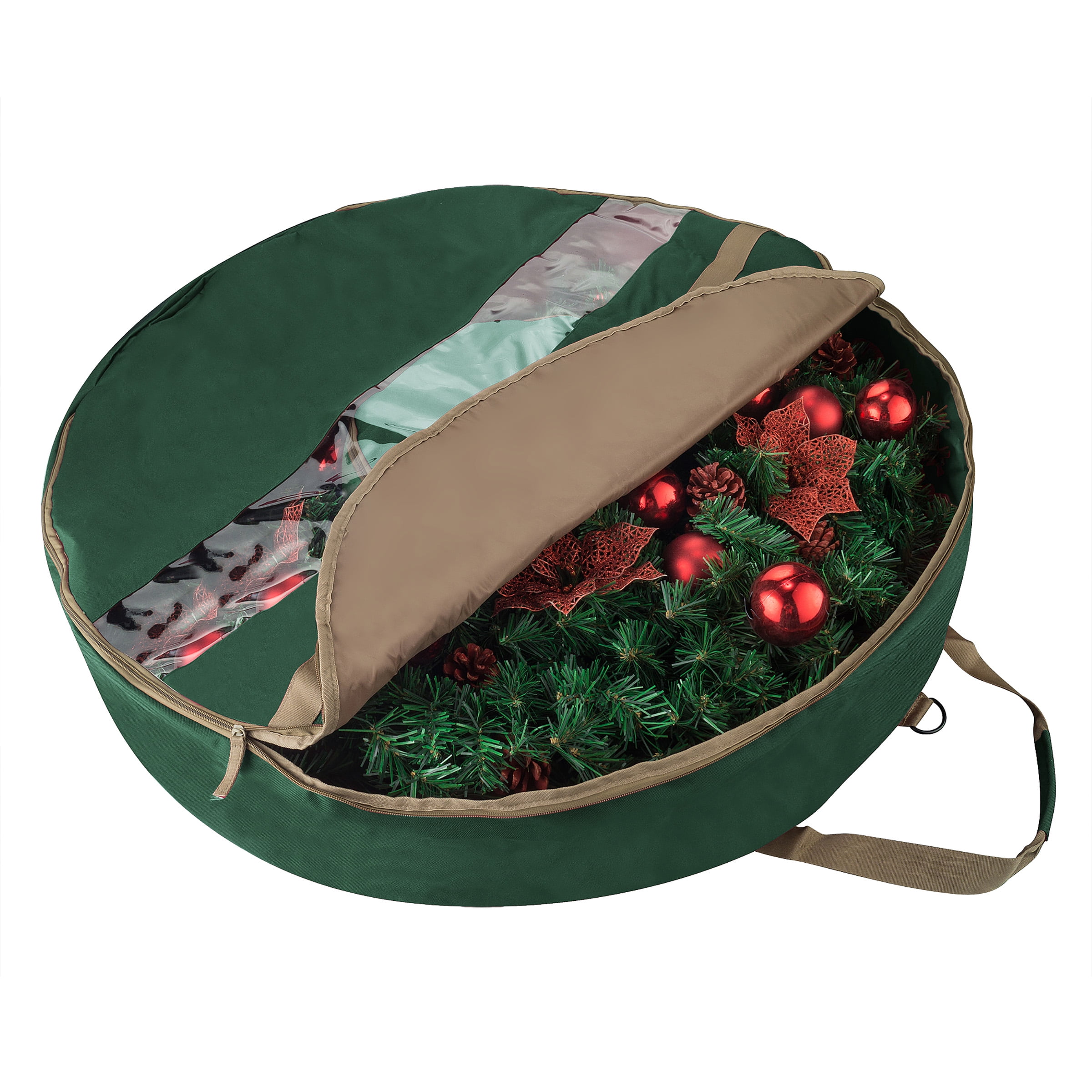 Green and Red XL Rubbermaid Wreath Storage Bag