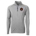 thumbnail image 2 of Men's-Cutter & Buck  Gray Houston Dynamo FC Big & Tall Adapt Eco Knit Stretch Recycled Quarter-Zip Pullover, 2 of 3