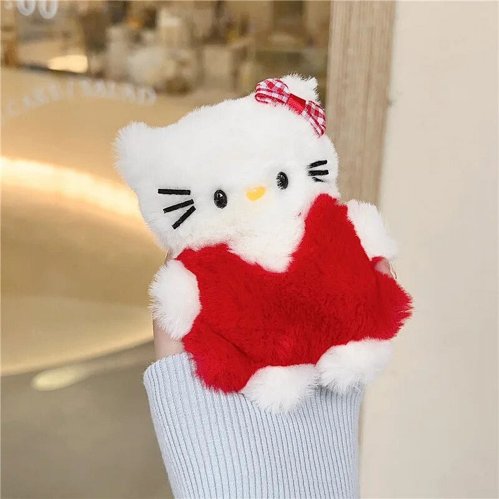 Sanrio Plush Hello Kitty Wireless Earphone Case for AirPods 1 2 3 Pro 2 Case Cartoon Girl Heart Iphone Earphone Accessories