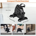 thumbnail image 4 of Under Desk Bike Pedal Exerciser Foot Cycle Arm & Leg Pedal Exerciser with LCD Screen Displays, 4 of 8