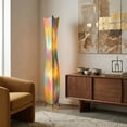 thumbnail image 4 of Eangee Home Design Flowerbud Giant Floor Lamp, Shade Made Of Cocoa Leaves, 13x13x72 Inches, 4 of 9