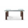 thumbnail image 2 of HomeRoots 372065 Walnut Solid Wood Extendable Dining Table - 63 x 35 x 30 in., 2 of 3
