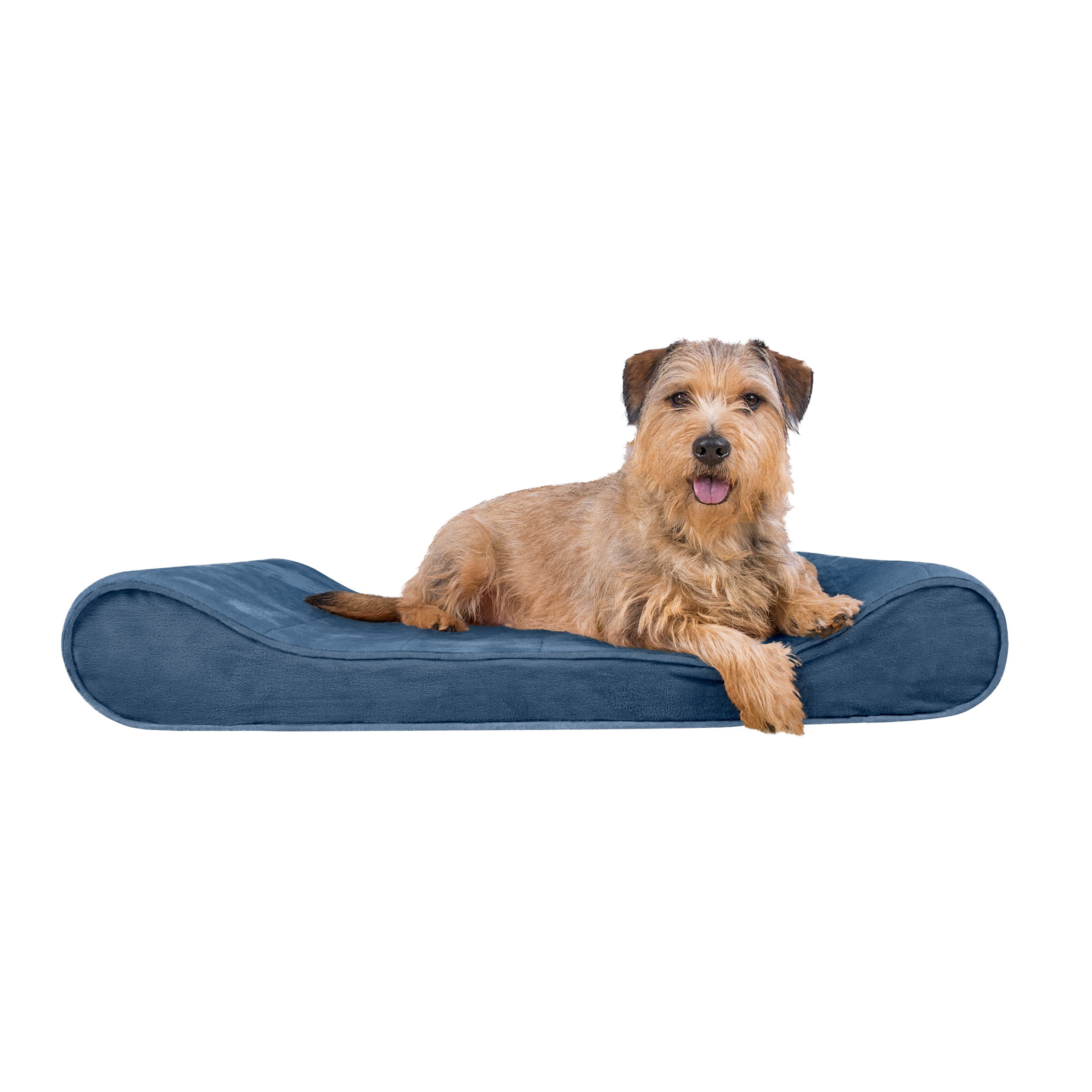 FurHaven Pet Dog Bed Orthopedic Microvelvet Luxe Lounger Pet Bed for
