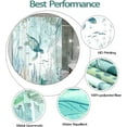 thumbnail image 6 of Cute Sea Turtle Shower Curtain Teal Ocean Shower Curtain Set Waterproof Fabric Turtle Bathroom Set with 12 Hook Sea Turtle 72×72 Inches, 6 of 6