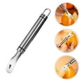 thumbnail image 2 of Pelador de naranjas de acero inoxidable de 2 piezas, mango largo, herramienta para pelar cítricos y naranjas, pelador de frutas, 2 of 5