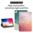 thumbnail image 5 of ELEHOLD for iPad Pro 11 inch 4th/3rd/2nd/1st Gen 2022/2021/2020/2018 Colorful Case, Slim Lightweight Smart Auto Sleep/Wake Stand Stripe Non-Slip Shockproof Watercolor Painting Style Case, Peach Pink, 5 of 9