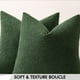 thumbnail image 2 of Funda de almohada decorativa MIULEE Boucle verde oscuro 30x51 cm, 2 of 7