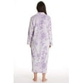 thumbnail image 3 of Just Love Plush Zipper Lounger Robe - Solid Color Bathrobe for Women with Comfortable Zipper Closure (Lilac, 1X), 3 of 3