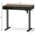 thumbnail image 5 of SHW Claire 40 Inch Height Adjustable Electric Standing Desk with Storage Space and Drawer, Rustic Brown, 5 of 13