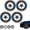 4-blue, variant on 3D Vehicle Tire Lettering Stickers, Waterproof Universal Wheel Rim Decals, 4 Pack Raised Sport Tire Decor Stickers for SUV Sedan Truck Motorcycle Exterior DIY