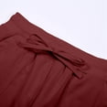 thumbnail image 6 of RUTAYY Women's Capri Pants Casual Summer with Drawstring Elastic Waistband and Side Pockets Solid Color Comfortable Lightweight Vacation Playful Trousers, 6 of 8