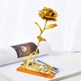 thumbnail image 4 of Flor De Rosas De Oro Artificial Día De San Valentín Único Día De Acción De Gracias Día De La Madre Regalo De Cumpleaños De Niña Para Ella Para Novia Esposa Mujer Monstrate HA027364-04, 4 of 6