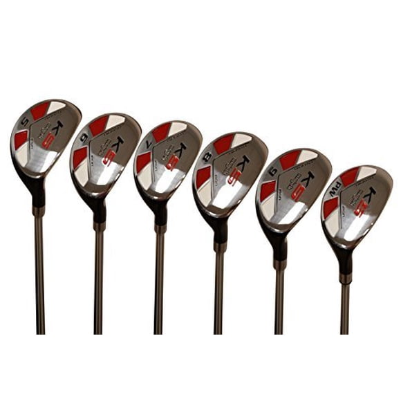 Senior Men?s Majek Golf All Hybrid Partial Set, which Includes: #5, 6, 7, 8, 9, PW Senior Flex Right Handed New Utility ?A? Flex Club