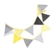 thumbnail image 3 of Banderines de cumpleaños para fiestas infantiles, banderines de algodón, decoración de pared de cumpleaños para niños, amarillo, gris kenally HA6324-05B, 3 of 6