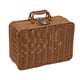 thumbnail image 3 of Cesta de mimbre tejida, caja de paja con asas, caja de ratán vintage SG, 3 of 9
