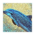 thumbnail image 3 of Dancing Dolphins Pointillism - Canvas, 3 of 25