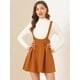 thumbnail image 3 of INSPIRE CHIC Faldas Con Tirantes De Cintura Alta Para Mujer Con Cordones Y Minifalda Con Tirantes marrón XS, 3 of 6