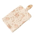 thumbnail image 1 of Sac Distributeur Matelassé Floral pour Lingettes pour Bébé - Pochette à Couches Portable avec Lanière pour Poussette, Sac pour Maman - Porte-Lingettes Humides Réutilisable et Rechargeable pour Voyage, Randonnée, 1 of 8